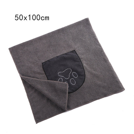 Pet Absorbent Bath Towel – Soft & Durable Blue & Purple Towel for Dogs & Cats | Petpexi