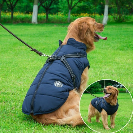 Waterproof Cotton Dog Vest – Chest-Back Winter Jacket | Petpexi