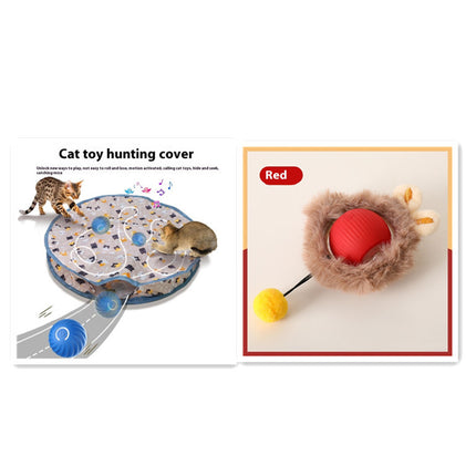 Cat Toy Self-Hi Funny Rolling Ball – Plush Silicone Play Toy for Cats | Petpexi