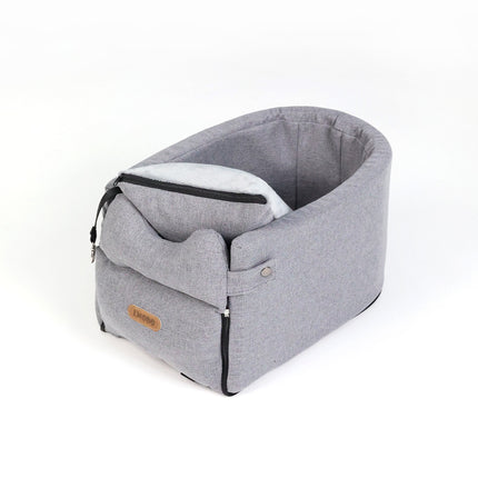Car Central Dog Car Seat Bed – Portable Safety Carrier for Small Dogs & Cats