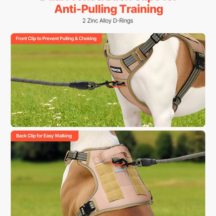 Dog Harness For Large Dogs No Pull Tactical Adjustable Pet Vest - petpexi.com