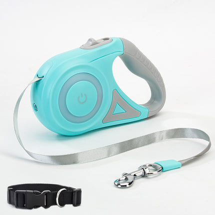 Retractable Dog Leash & Collar Set – Automatic Lock, Telescopic Pet Traction Rope | Petpexi