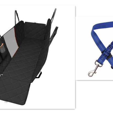 Dog Car Seat Cover with Mesh Window – Waterproof Hammock with Zippers & Storage | Petpexi