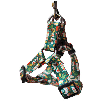 Christmas Dog Harness and Leash Set | Holiday Pet Collar Chest Strap – www.petpexi.com