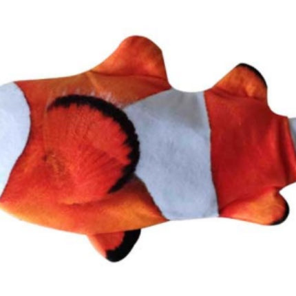 Electric Jumping Fish Cat Toy (No Catnip) – USB Rechargeable Interactive Plush | Petpexi