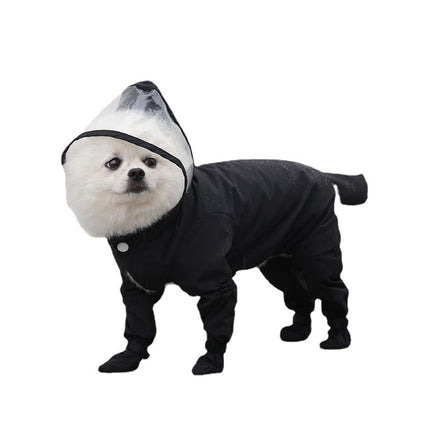 All-Inclusive Waterproof Four-Legged Pet Raincoat – Cartoon Green Suit for Cats & Dogs | Petpexi