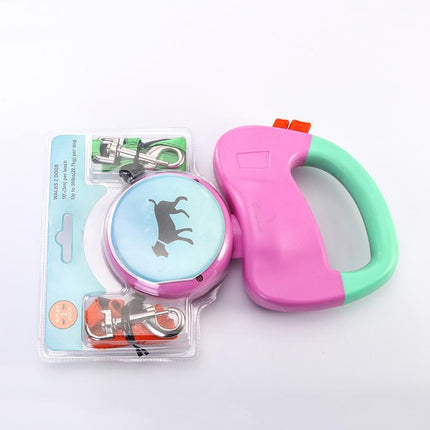 Retractable Dual Pet Dog Walking Leash – Durable Nylon, Automatic, Perfect for All Dog Sizes – Fast & Free Shipping at www.petpexi.com
