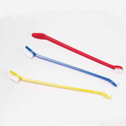 Nylon Bristle Dog Toothbrush with Paw Print Handle – Effective Oral Cleaning | Petpexi