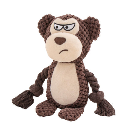 Pet Plush Sound Cotton Rope Toy – Interactive Tug of War & Training Dog Toy | www.petpexi.com