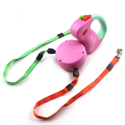 Retractable Dual Pet Dog Walking Leash – Durable Nylon, Automatic, Perfect for All Dog Sizes – Fast & Free Shipping at www.petpexi.com