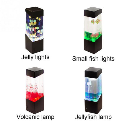 Colorful LED Jellyfish Night Light – Battery Powered Ambient Lamp | PetPexi