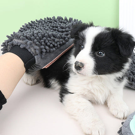 Pet Bathing Brush 2-in-1 Grooming Glove – Dual-sided Brushing, Massaging & Drying Tool | Petpexi