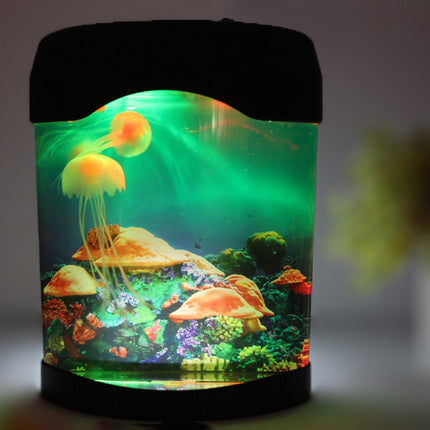 Jellyfish Aquarium USB Colorful Lamp – LED Night Light with Auto Power-Off | Free USA Shipping | PetPexi