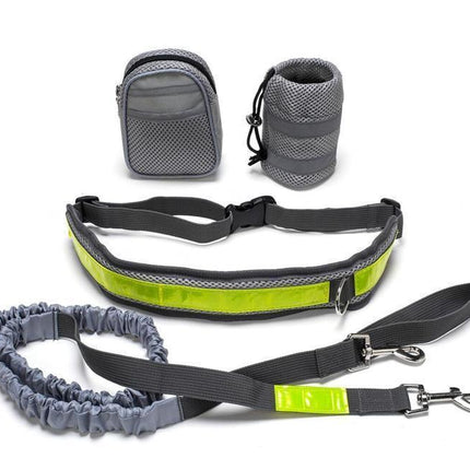 Adjustable Dog Leash with Waist Belt & Pouch | petpexi.com