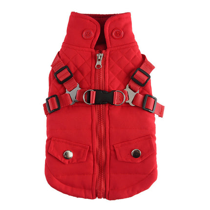 Winter Dog Jacket – Cotton Padded Zipper Coat for Cold Weather | Petpexi