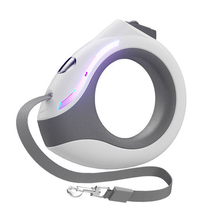 Ring With Light Dog Leash - Automatic Retractable Luminous Pet Leash 3m