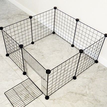 Splicing Teddy Isolation Door Rabbit Cage – Folding Pet Park for All Pets, Iron and Plastic Construction – Fast & Free Shipping from Petpexi