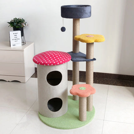 Cat Tower – Wear-Resistant Sisal Climbing Tree with Scratch Board | Petpexi
