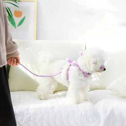 Cat Dog Harness and Leash Set Vest Style – Adjustable Puppy & Cat Harness | petpexi.com