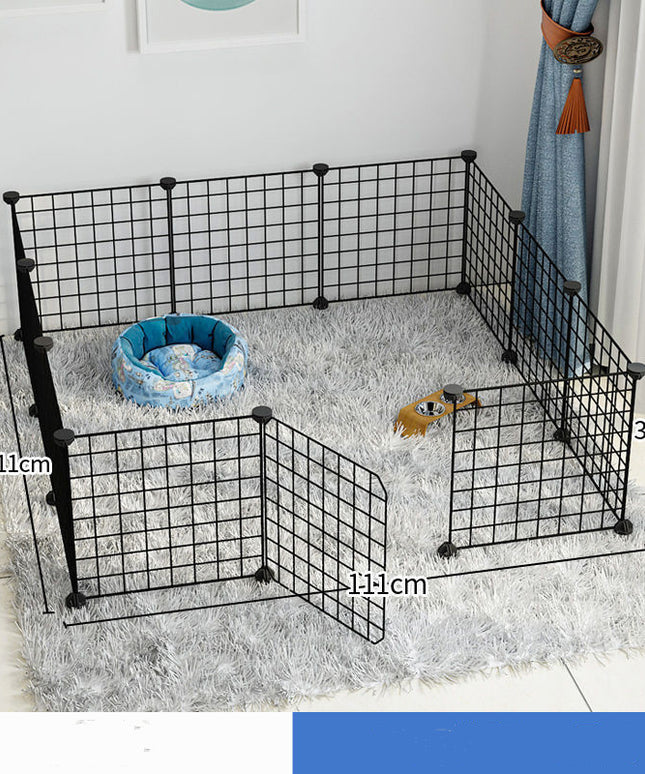 Small Dog Indoor Home Isolation Fence Cage - 11-Piece Door Fence for Dogs