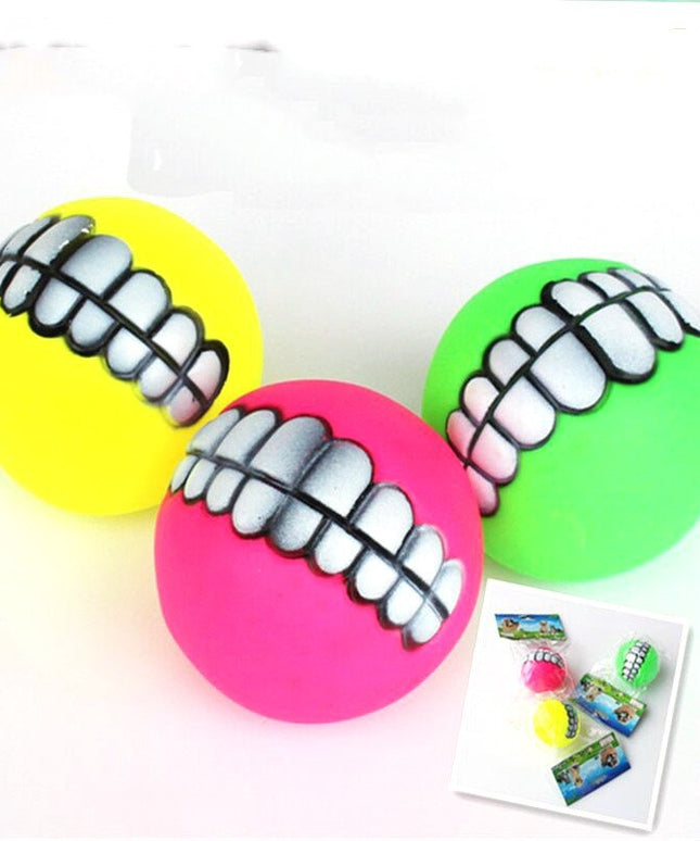 Pet Dog Tooth Sounding Ball Enamel Toy – Durable Interactive Chew – www.petpexi.com