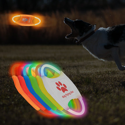 LED Luminous Flying Disc Dog Toy - Interactive Fetch & Training - Petpexi.com