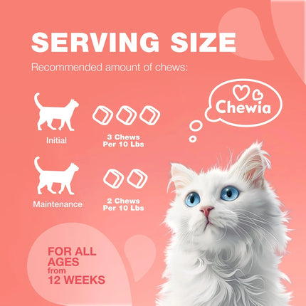 Flea Treatment for Cats – Daily Oral Flea & Tick Prevention Chews – Natural Chicken Flavor – Soft Chews for All Breeds & Ages – Free U.S. Shipping