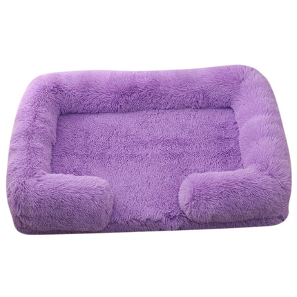 Plush Round Pet Bed for Dogs - Winter Comfort | PetPexi