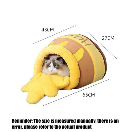 Honey Pot Cat Bed – Comfortable Memory Foam with Removable Cushion | PetPexi