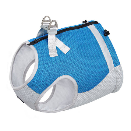 Summer Pet Dog Cool Clothes Traction Vest – Breathable Ice Silk, Casual Style | PetPexi