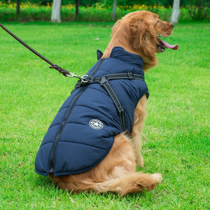 Waterproof Cotton Dog Vest – Chest-Back Winter Jacket | Petpexi