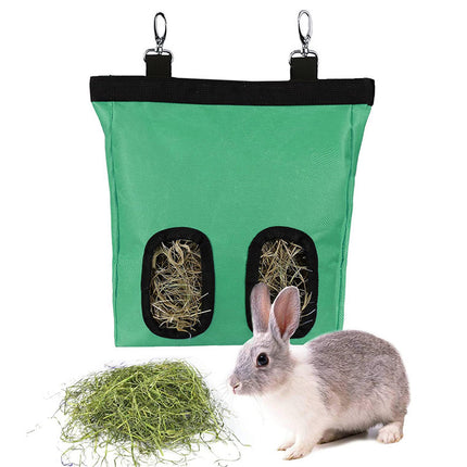 Rabbit Hay Feeder Bag for Guinea Pigs, Bunnies & Chinchillas – Durable Oxford Cloth – Free & Fast Shipping to the USA!
