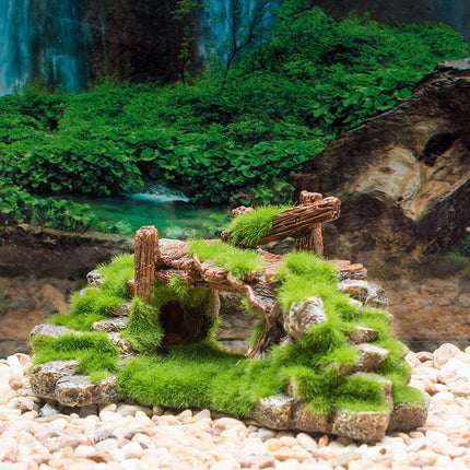 Flocking Resin Aquarium Landscape Stone Decoration – 18.8x11.5x9cm | www.petpexi.com