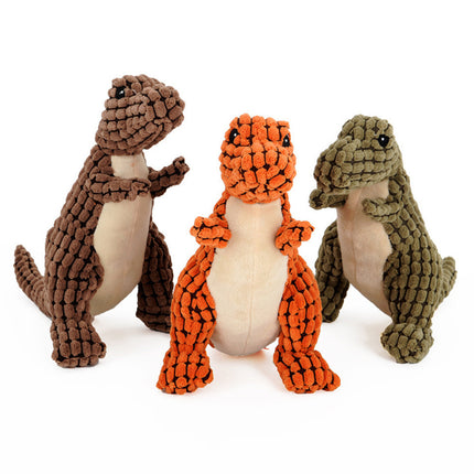 Dinosaur Pet Toy for Giant Dogs and Chihuahuas - Interactive Chew Toy with Squeaker
