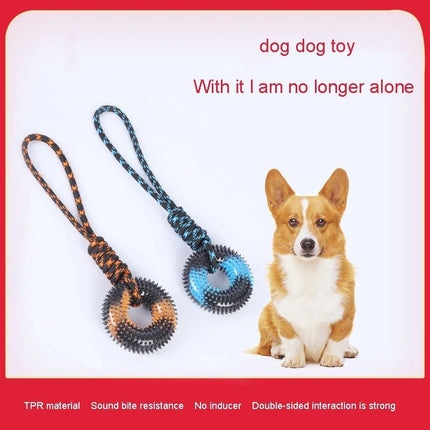 High-quality durable dog toys: Knot rope interactive training pull rope with chew features, perfect as tough dog toys or anxiety dog toys alternative to Kong dog toy, Chuckit ball, ZippyPaws toy, Tug-E-Nuff, squeaky dog toys, plush dog toys, fetch dog toys, dog puzzle toys, and lick mat – available at www.petpexi.com with fast free US shipping.