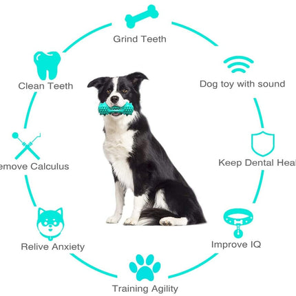 High-Quality Rubber Molar Stick Dog Chew Toy for Aggressive Dogs - Petpexi