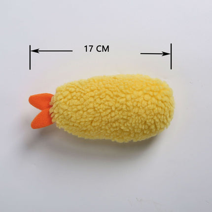 Fried Shrimp Tempura Dog Pet Chew Bite Squeaky Toy – www.petpexi.com