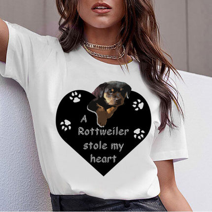 Kawaii Dog Digital Print T-Shirt – Cute Streetwear Tee | PetPexi