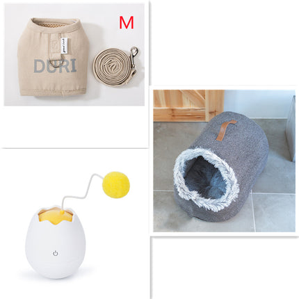 Funny Cat Artifact Toy – Interactive Knot Toy with Cotton Ball | Petpexi