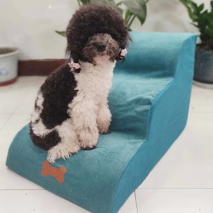 Premium 3-Tier Pet Dog Sponge Ladder for Small Pets - Free Fast Shipping USA