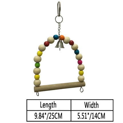 Parrot Nibble Toy – Safe, Fun, and Colorful Bead Bird Toy