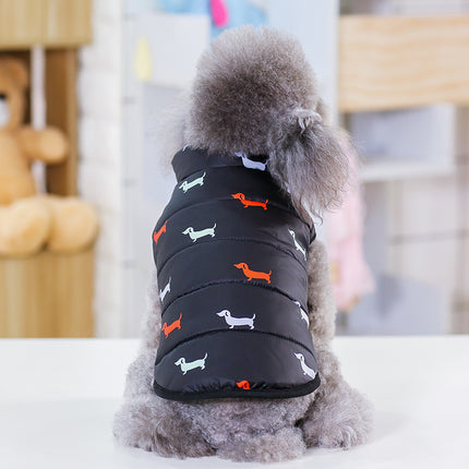 Premium Cotton Dog Vest - Casual Black & Dark Blue (S-XXL)