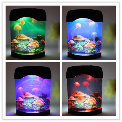 Jellyfish Aquarium USB Colorful Lamp – LED Night Light with Auto Power-Off | Free USA Shipping | PetPexi