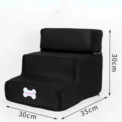 Dog Stairs Pet Climbing Ladder with Breathable Mesh & High-Resilience Sponge | Fast & Free US Shipping | www.petpexi.com