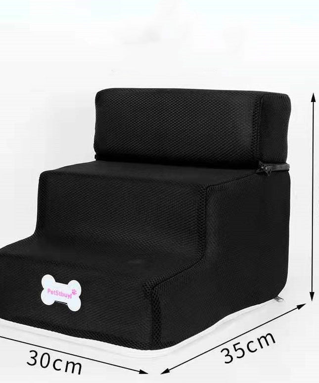 Dog Stairs Pet Climbing Ladder with Breathable Mesh & High-Resilience Sponge | Fast & Free US Shipping | www.petpexi.com