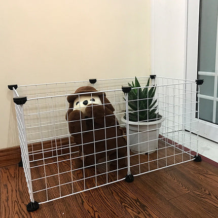 Splicing Teddy Isolation Door Rabbit Cage – Folding Pet Park for All Pets, Iron and Plastic Construction – Fast & Free Shipping from Petpexi