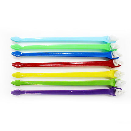 Nylon Bristle Dog Toothbrush with Paw Print Handle – Effective Oral Cleaning | Petpexi