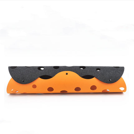 Cat Tunnel Felt Pom Splicing Deformable Kitten Nest – Interactive Collapsible Pet Toy | Petpexi