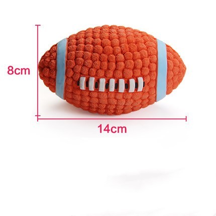 Rugby Tennis Dog Bite Sounding Ball Pet Toy – Durable Interactive Chew – www.petpexi.com
