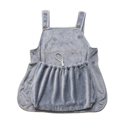 Anti-Scratch Plush Pet Apron – Arctic Velvet Pinafore for Cats & Small Dogs
